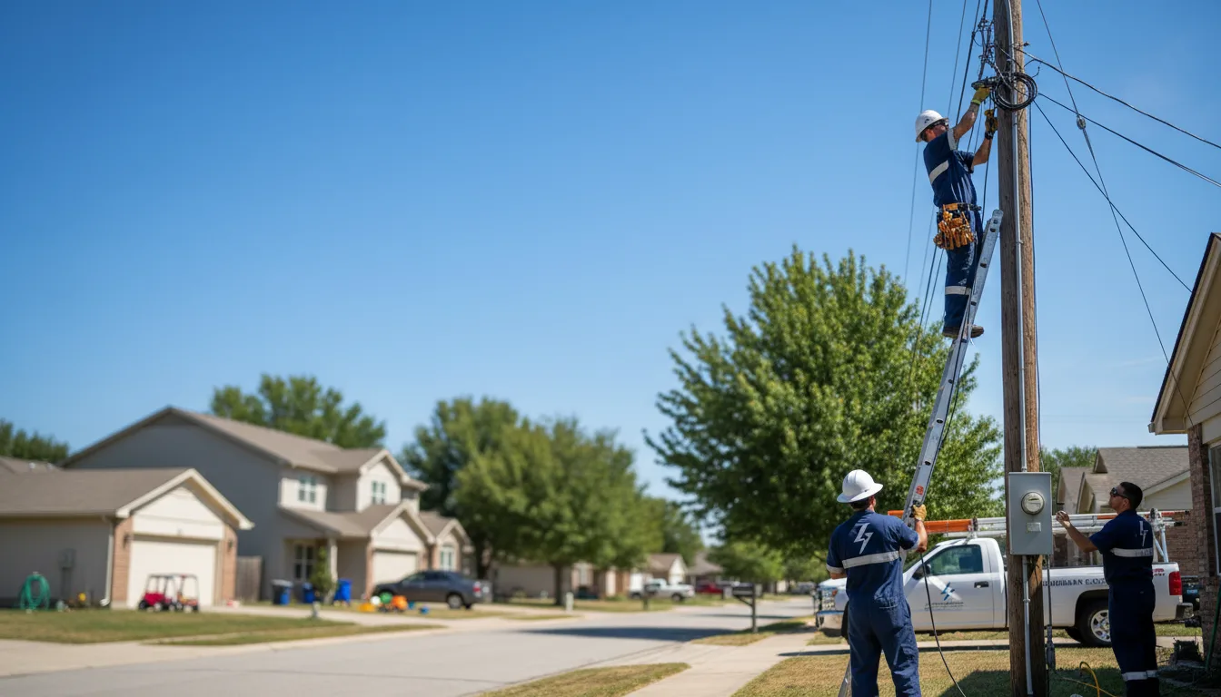 Residential electrician providing installation services in Franklin, ID